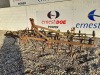 MASSEY FERGUSON SPRING TINE CULTIVATOR, 2.5M WIDTH, 4 X ROWS OF TINES, A FRAME BENT, PAINT POOR, SURFACE RUST, POINTS WORN, SERIAL NUMBER 29023 (1) (NO RESERVE)