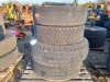 1 X LOT OF MIXED WHEELS & TYRES 2 X 285/70 R19.5 & 1 X 13.6 R22.5 & 1 X 385/65 R22.5 (1-21) (NO RESERVE)