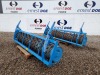 1 X PAIR OF 3M LEMKEN TOOTH PACKER ROLLER ASSEMBLIES C/W SCRAPERS & ARMS, REMOVED FROM LEMKEN ZIRKON 12/600K POWER HARROW, PAINT FADED AND OFF IN PLACES, SOME SURFACE RUST (71177163)