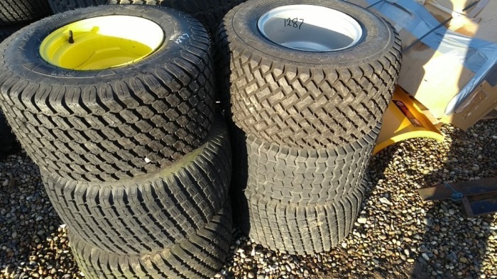 TYRES - Maxis, Trelleborg, BKT  6 x Misc Wheels and tyres 26 x 12.00 -12   