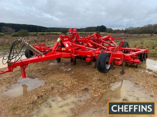 2020 HE-VA Opico 550 Combi-Disc hydraulic folding trailed cultivator with depth wheels, leading subsoiler legs, auto reset, 2no. rows of cutaway discs and single row of rear press rollers. Manufacturers warranty applies. Serial No. 354049 Location: Near K