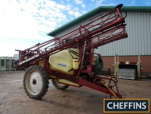 1998 Hardi Commander CM2600 trailed sprayer with hydraulic folding 24m booms and triple nozzles on 270/95R44 wheels and tyres Serial No. 988608