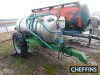 Single axle 2,000ltr water bowser with stainless steel tank on 11.2R28 wheels and tyres