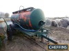 Single axle 10,000ltr water bowser with aluminium tank on 16.5R22.5 wheels and tyres