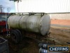 Single axle 5,000ltr water bowser with aluminium tank on 385/65R22.5 wheels and tyres