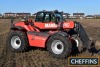 2010 MANITOU MLT627 Turbo 4wd 4ws TELESCOPIC LOADER Fitted with air con and PUH on 460/70R34 wheels and tyres (no pallet tines) Reg. No. PO60 EOV Serial No. 590304 Hours: 3,839 FDR: 05/10/2010