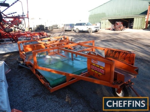 2009 Cook (Ritchie) flat 8 trailed bale accumulator fitted with hydraulic conveyor and speed control Serial No. 987632