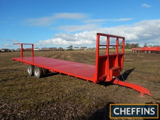 25ft tandem axle steel bodied bale trailer