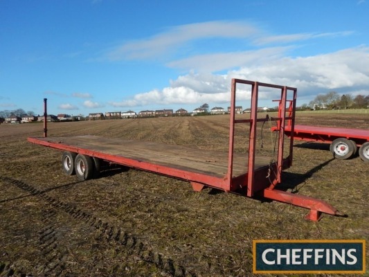 25ft tandem axle steel bodied bale trailer