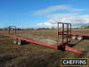 25ft tandem axle steel bodied bale trailer