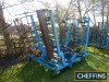 Mounted hydraulic folding springtine harrows with crumbler roller, levelling board and rear mounting bracket, 6m