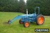 1956 FORDSON E1A Major 4cylinder diesel TRACTOR Fitted with front loader, safety frame, pulley wheel and PUH on 13.6R36 rear and 7.50-16 front wheels and tyres. V5C available Reg. No. NNR 787 Serial No. 1380079