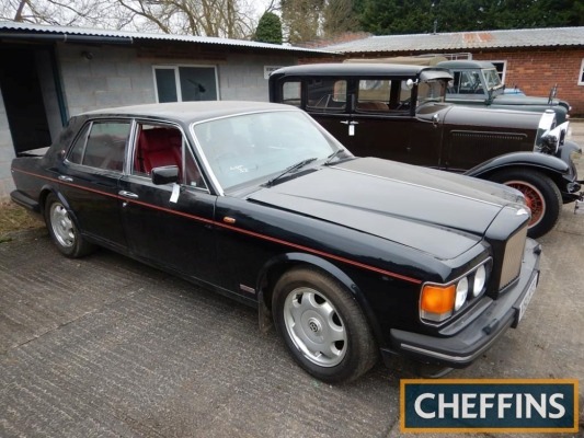 1991 BENTLEY Turbo R petrol CAR V5C available Reg. No. XSU 873 Serial No. SCBZR04A7MCH35192 Mileage: 105,151 Bentley No. H35102