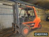 2000 LANSING H80 9tonne diesel FIXED MAST FORKLIFT Fitted with heavy duty tines and on pneumatic tyres Serial No. E1X353L00474 Type: H600/900-02 Hours: 945