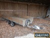 Tandem axle wooden dropside trailer, 10ft