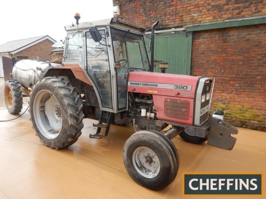 1996 MASSEY FERGUSON 390 2wd TRACTOR On farm from new Reg. No. N269 JHG Serial 5008D50006 FDR: 06/03/1996