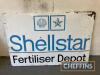 Shellstar Fertiliser Depot, an enamel sign with raised rim, 36x24ins