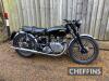 1952 499cc Vincent Comet Series C MOTORCYCLE Reg. No. MVS 667 Upper and Lower Frame No. RC1 10405 Engine No. F5AB/2A/ 8505 A matching numbers Series C Comet, that is complete with Owners Club verification and copies of the original factory Completion Note