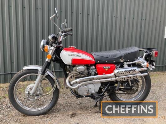 1973 325cc Honda CL350 MOTORCYCLE Reg. No. YNE 255L Frame No. CL3505023337 Engine No. CL350E5051995 A classy machine that was purchased by the vendor from an importer/restorer. It is understood that the whole machine was refurbished throughout prior to th