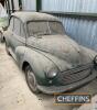 1956 800cc Morris Minor 2-door saloon Car Reg. No. EFL 656 Chassis No. FBE11420502 A barn stored split screen 'Moggy', that appears live on both HPI and DVLA websites and is recorded, as being in the same ownership for 31 years