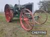 c1920 HUBER 12-25 Light Four 4cylinder petrol TVO TRACTOR Built in Ohio, with large front wheels which was a feature of Huber tractors of that time. The Light Four 12-25 appeared in 1916 and the last unit was produced in 1928. This tractor used a 4cylinde