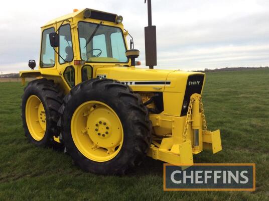 1979 COUNTY 1174 6cylinder diesel TRACTOR Reg. No. KLA 14V Serial No. 40846 This well-presented low houred tractor is believed to have operated as a snow plough at Stansted Airport. It is fitted with the front frame and hydraulics which attach to the blad