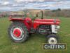 1967 MASSEY FERGUSON 165 4cylinder diesel TRACTOR Reg. No. KVO 744E Serial No. 894682M1 Fitted with rear linkage and drawbar