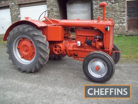 1937 ALLIS CHALMERS Model U 4cylinder petrol/paraffin TRACTOR Reg. No. JDF 287 (expired) Restored some 14 years ago and is fitted with electric start, lights and belt pulley etc. Stated by the vendor to run and drive well