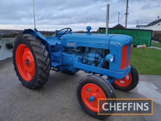 1956 FORDSON E1A Major 4cylinder diesel TRACTOR An industrial example that's been fitted with new dynamo, new battery, all new oils and filters. Stated by the vendor to be in good condition