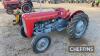 Massey Ferguson 35 2wd Tractor Ser. No. SGM20872 C/C: 87019110