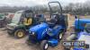 New Holland TZ24D Diesel Sub Compact Tractor c/w 54in cut deck & MATEV collector, registration documents Hours: 1078 Reg. No. HF10 FLZ Ser. No. ZANXB9004 C/C: 84331151