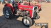 1988 MASSEY FERGUSON 240 diesel TRACTOR Serial No. 2773 N03 034 Showing just 1,430 hours, which are believed to be genuine