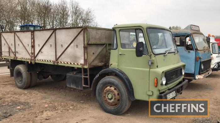 1973 Dodge Tipper Lorry Reg. No. CCF 287L Chassis No. LDAW1086531052 An ex-farm lorry fitted with a Webb tipping body, that has been used for grain carting. The vendor describes the Dodge as being in average condition for the age and having stood unused f