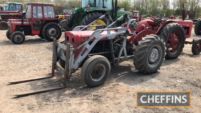 MASSEY FERGUSON 35 Industrial 3cylinder diesel TRACTOR An industrial example, fitted with Cameron Gardner loader, PUH and showing only 1,500 hours