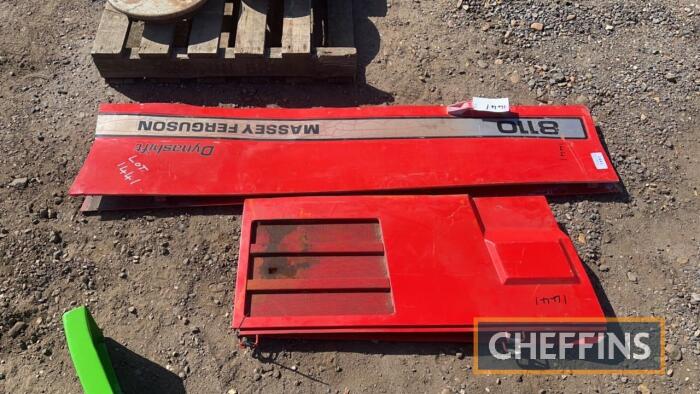 Set of 4 Massey Ferguson 8110 side panels, ex-European tractor