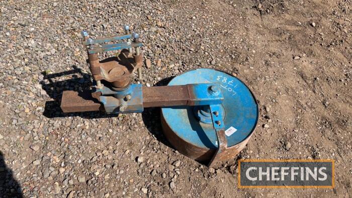 Ransomes depth wheel for reversible 100 Series plough