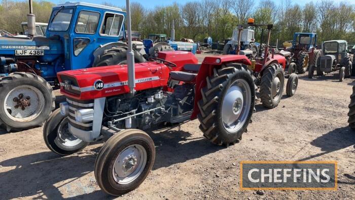 1973 MASSEY FERGUSON 148 Multi-Power 3cylinder diesel TRACTOR Reg. No. LNG 182L Serial No. FG600985 The vendor reports this tractor has undergone a full nut and bolt restoration with original parts retained where possible and is presented in immaculate co