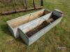 2no. galvanised water troughs