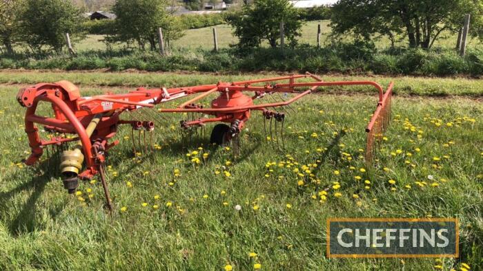 Kuhn GRS 25N 2-rotor rake, together with qty spares Serial No. A0498