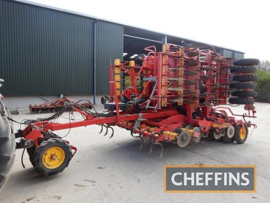 2011 Vaderstad Rapid A600S 6402ha trailed hydraulic folding drill with `System Disc`, drawbar, tyre packer, bout and tramline markers, 6m Serial No. RDA-15917