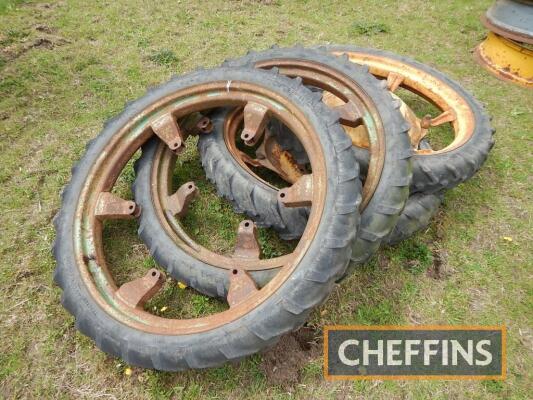 4no. 6.00-36 rowcrop wheels and tyres