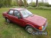 1986 FORD Orion L petrol CAR A one owner vehicle, new to the village of Shudy Camps Reg. No. D584 TEV Serial No. SFAFXXBBAFGR60772 Mileage: 22,770 FDR: 08/12/1986 Colour: red