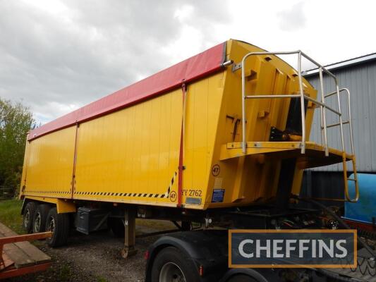 2008 Dennison Weightlifter tri-axle 67cu/yd tascc registered bulk trailer with auto tailgate and new sheet in 2020 Tested until October 2021