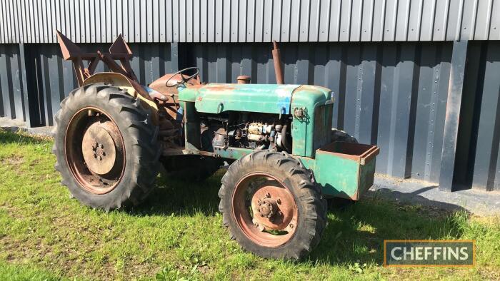 FORDSON Super Major 4cylinder diesel TRACTOR Fitted with 4wd front axle and rear winch