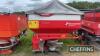 Kverneland Exacta HL Fertiliser Spreader c/w pto drive, hyd on/off, border spreading device, hopper extension & cover C/C: 84324200