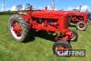 INTERNATIONAL Farmall M 4cylinder petrol/paraffin TRACTOR Reg. No. DTK 604 Serial No. D1635-1595 Fitted with swinging drawbar and PTO. Offered for sale with V5C and original buff logbook. Also available is the invoice of purchase by Dave from an auction h