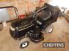 McCulloch EU Turbo 18.5hp petrol ride-on mower, complete with grass collector