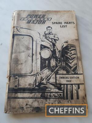 Fordson Power Major spare parts book