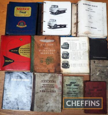 Rootes Group truck manuals including Commer, Dodge Kew & Karrier (13)