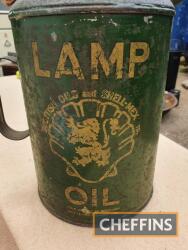 Lamp oil kettle with original decal for Scottish Oils and Shell-Mex Ltd.